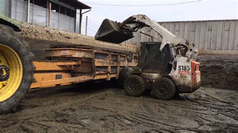 skid steer cleaning out manure|Manure Management with Skid Steer .